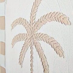 Deco Palm Breeze Kanvas Tablo - Beyaz / Bej - 50x70 cm