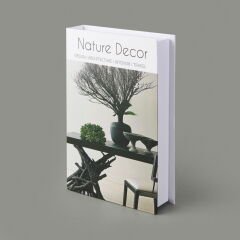 Deco Nature Decor Dekoratif Kutu - Beyaz / Siyah - 27 cm