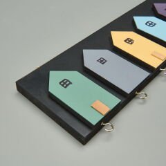 Deco House Duvar Askısı - Renkli - 40x12 cm