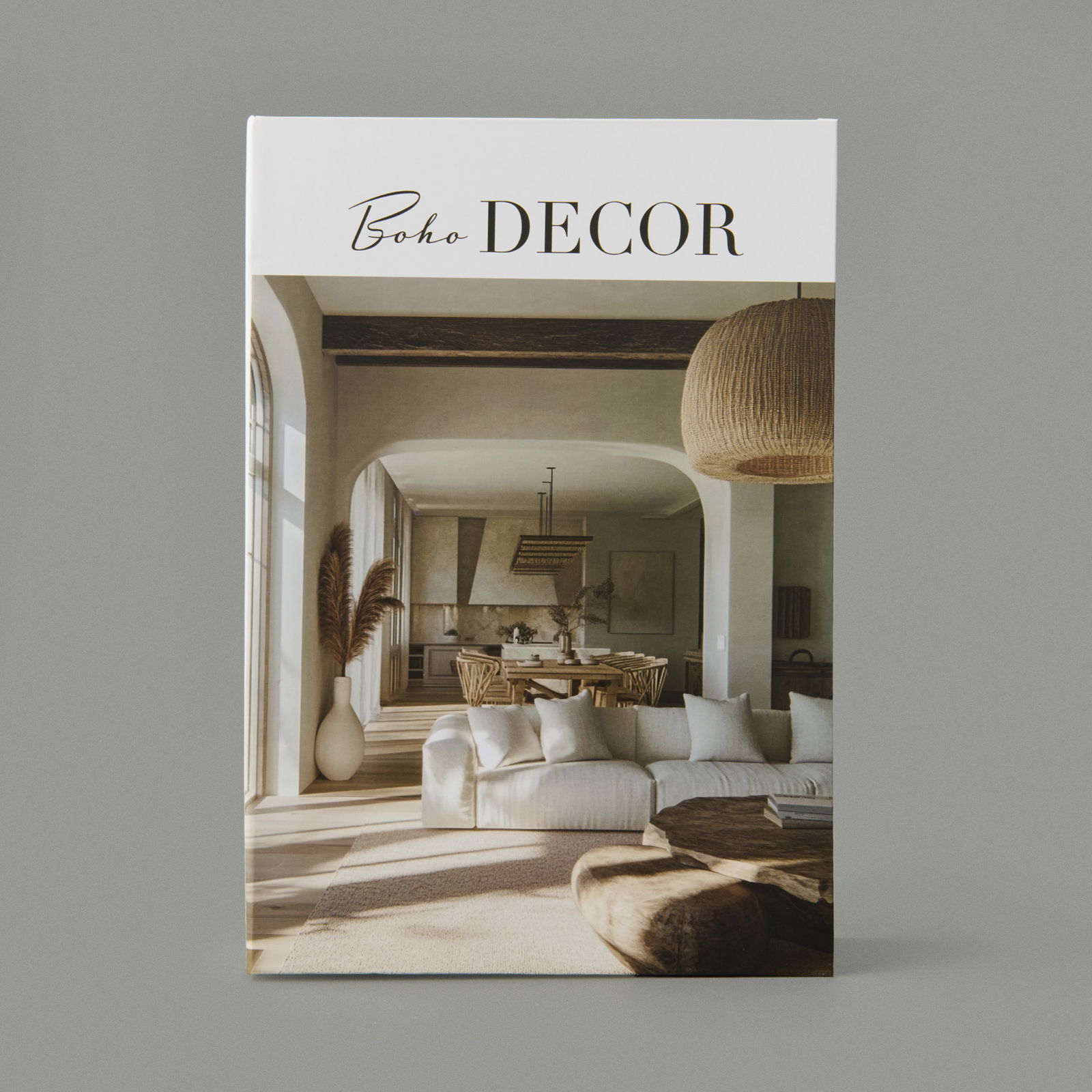 Deco Boho Decor Dekoratif Kutu - Beyaz / Krem - 27 cm