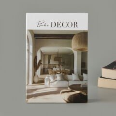 Deco Boho Decor Dekoratif Kutu - Beyaz / Krem - 27 cm