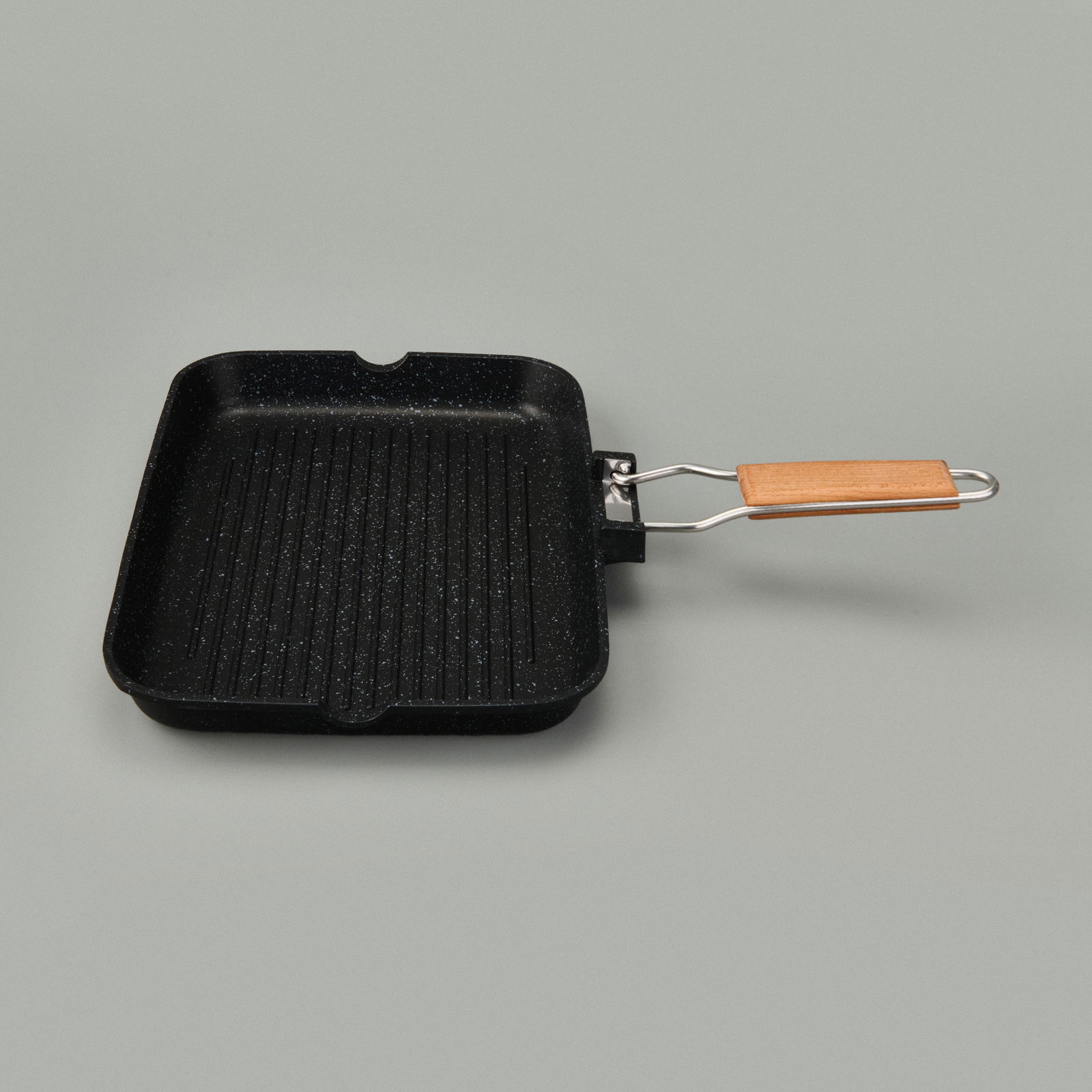 Döküm Grill Tava - Gri - 34x24 cm