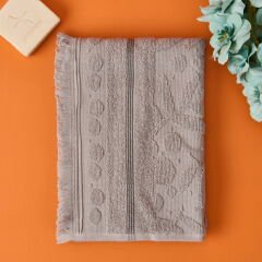 Soft Zeleno Yüz Havlusu - Gri - 50x70 cm