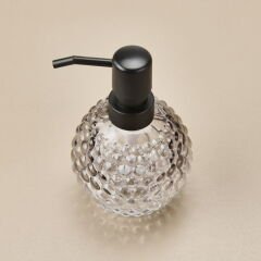 Damla Desenli Sıvı Sabunluk - Antrasit