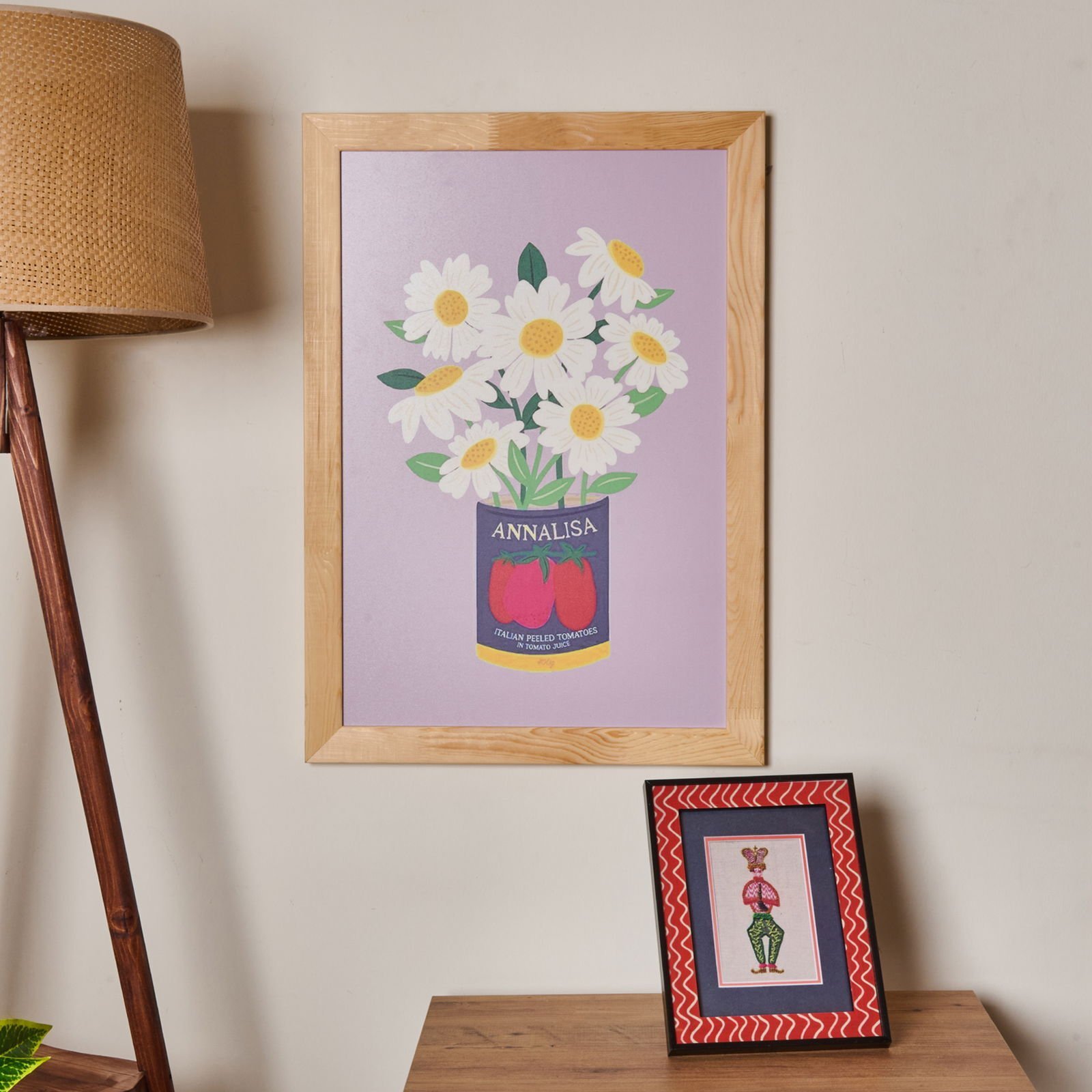 Deco Granny Summer Çerçeveli Tablo - Mor - 40x60 cm