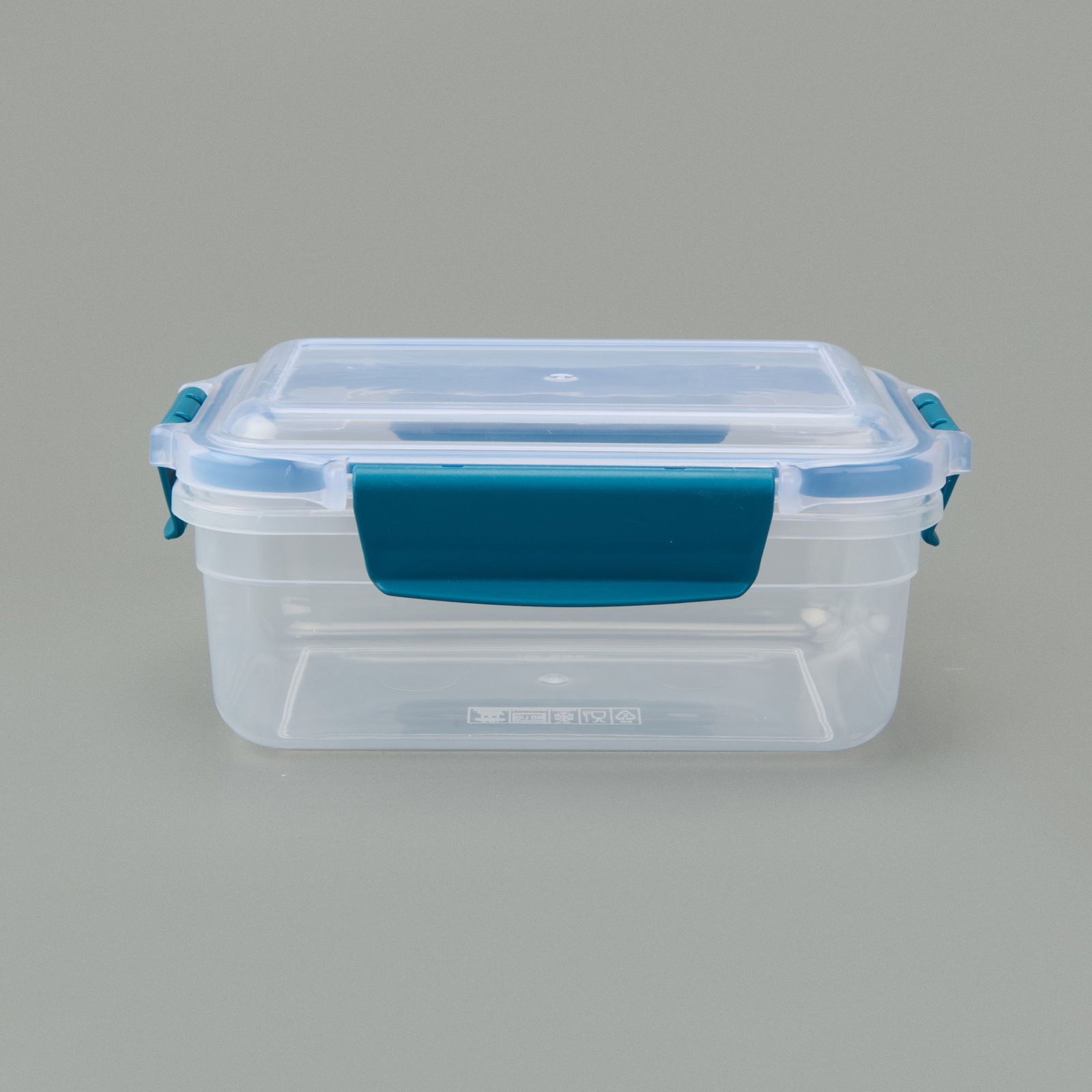 Diktdörtgen Kilitli Saklama Kabı - Asorti - 650 ml