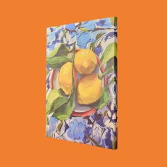 Deco Lime Cello Kanvas Tablo - Sarı - 50x70 cm