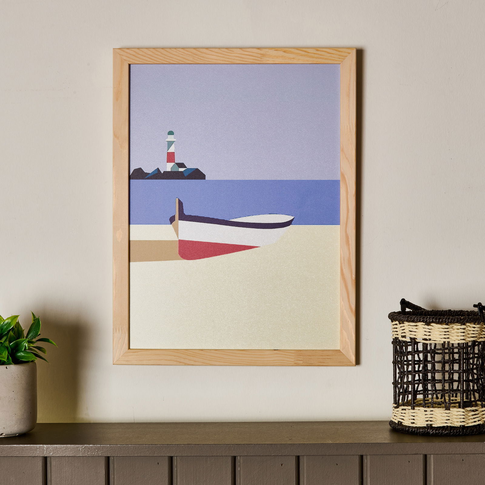 Deco Nautical Fun Duvar Panosu - Mavi - 30x40 cm