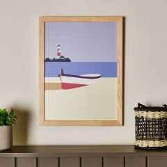 Deco Nautical Fun Duvar Panosu - Mavi - 30x40 cm