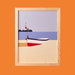 Deco Nautical Fun Duvar Panosu - Mavi - 30x40 cm