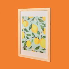 Deco Lime Cello Duvar Panosu - Yeşil / Sarı - 30x40 cm