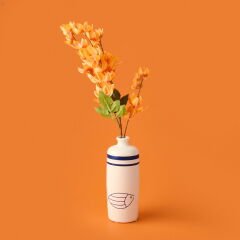 Deco Enkianthus Yapay Çiçek - Turuncu - 87 cm