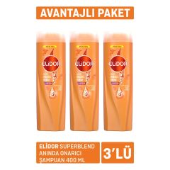 Elidor Superblend Anında Onarıcı Şampuan 3 x 400Ml