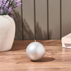 Parlak Top Mum - Silver - 8 cm