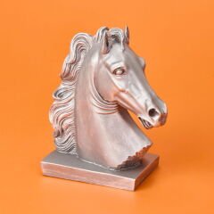 Deco Horse Dekor - Gümüş - 20 cm