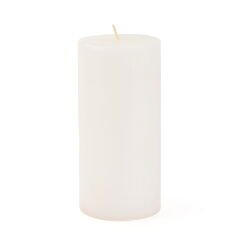 Soft White Büyük Baton Mum - Beyaz - 7x15 cm