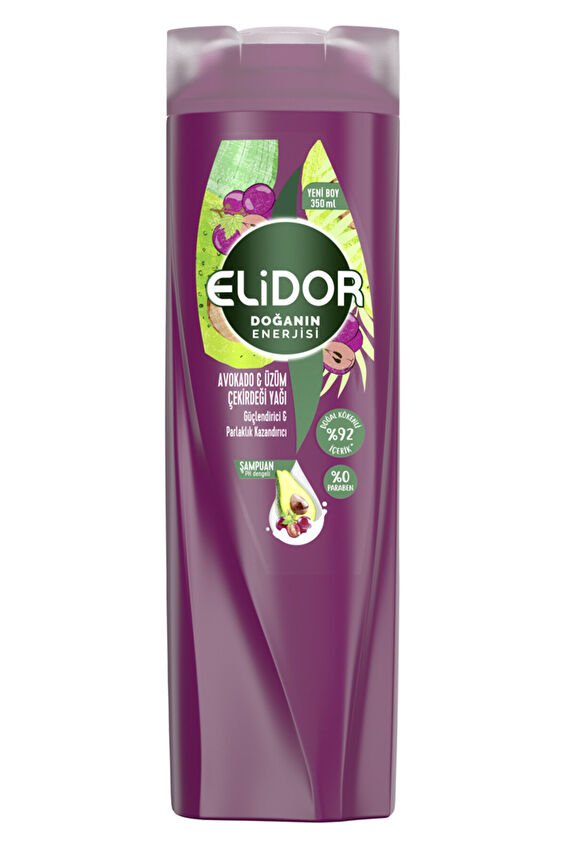 Elidor Avokado  Üzüm Çekirdeği Yağı Şampuan 350 ml