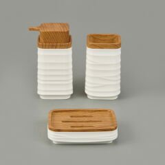 Bath Luna Kare 5’li Banyo Seti - Beyaz