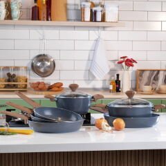 Fiesta Seramik Tava - Siyah / Açık Kahverengi - 24 cm