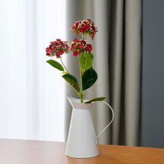 Dekoratif Tomurcuklu Ortanca - Kırmızı - 69 cm