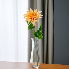 Dekoratif Dahlia Turuncu Yapay Çiçek - 64 cm