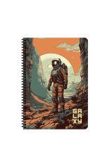 Keskin A4 80 Yp.Çiz. PP Kp.Spiralli Galaxy Defter