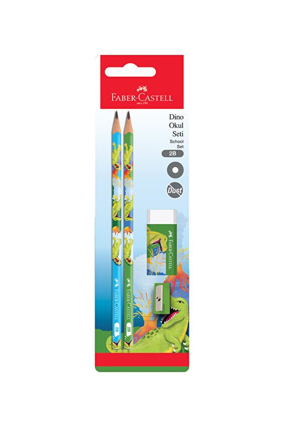 Faber Castell Dino Kurşun KalemSilgiKalemtıraş