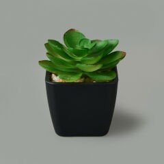 Mini Saksıda Yapay Çiçek - Asorti - 11x5 cm