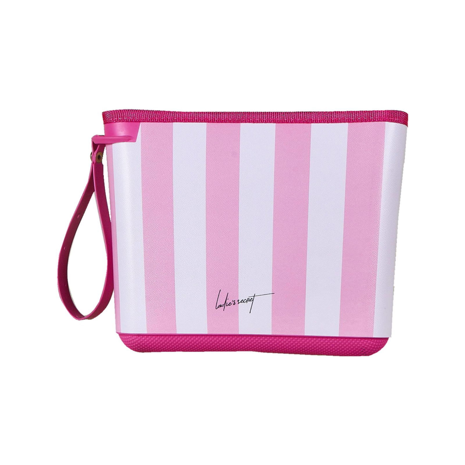 Kozmetik ve Makyaj Çantası - Pembe / Beyaz - 21 cm
