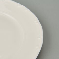 Porselen Liana 6'lı Tatlı Tabağı - Krem - 19 cm