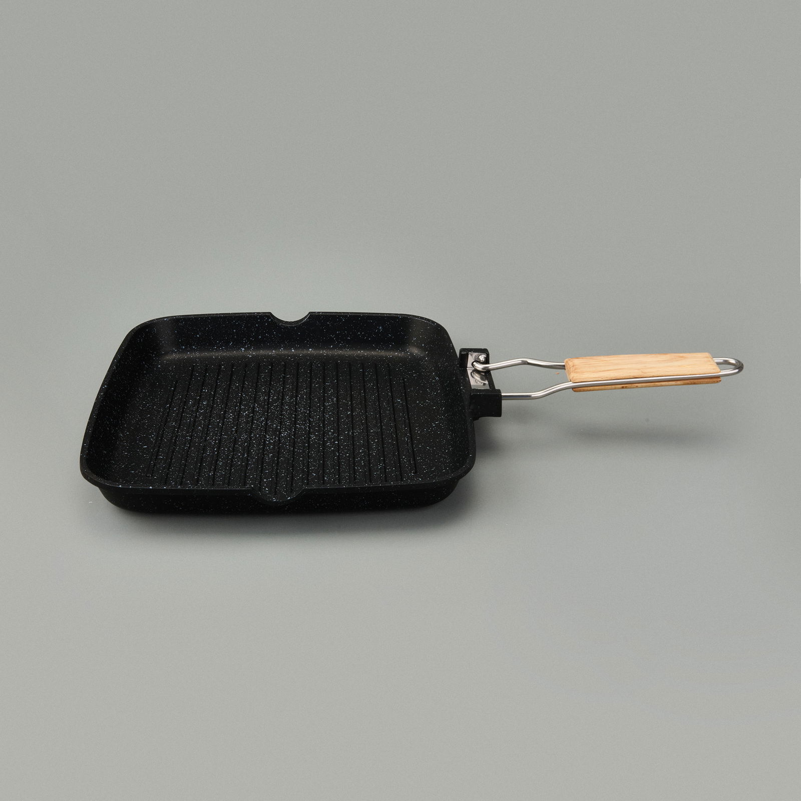 Döküm Grill Tava - Gri - 28x28 cm