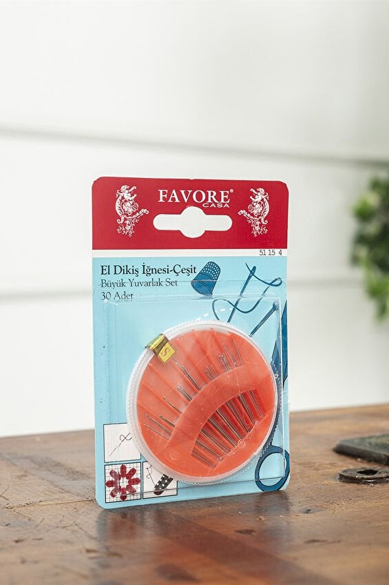 Dikiş İğne Seti Büyük Yuvarlak