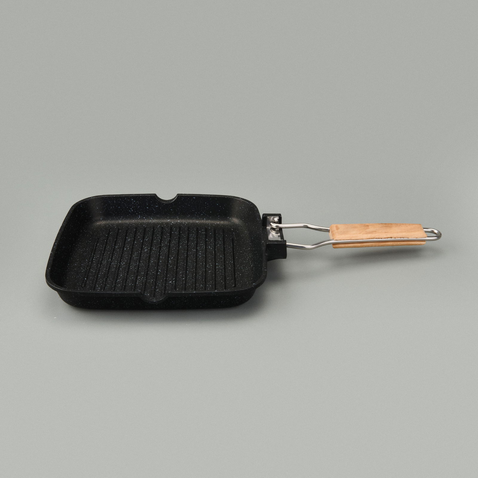 Döküm Grill Tava - Gri - 24x24 cm