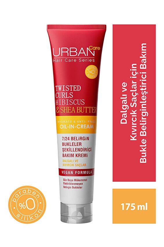 Urban Care Oil In Cream Curl Hibiscus Water  Shea Butter 175ml Saç Kremi