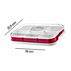 Çift Renkli 6 Bölmeli Kahvaltılık