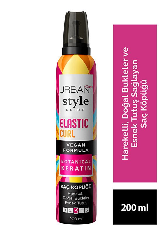 Urban Care Style G. Elastic Curl Esnek Tutuş Saç Köpüğü 200 ml
