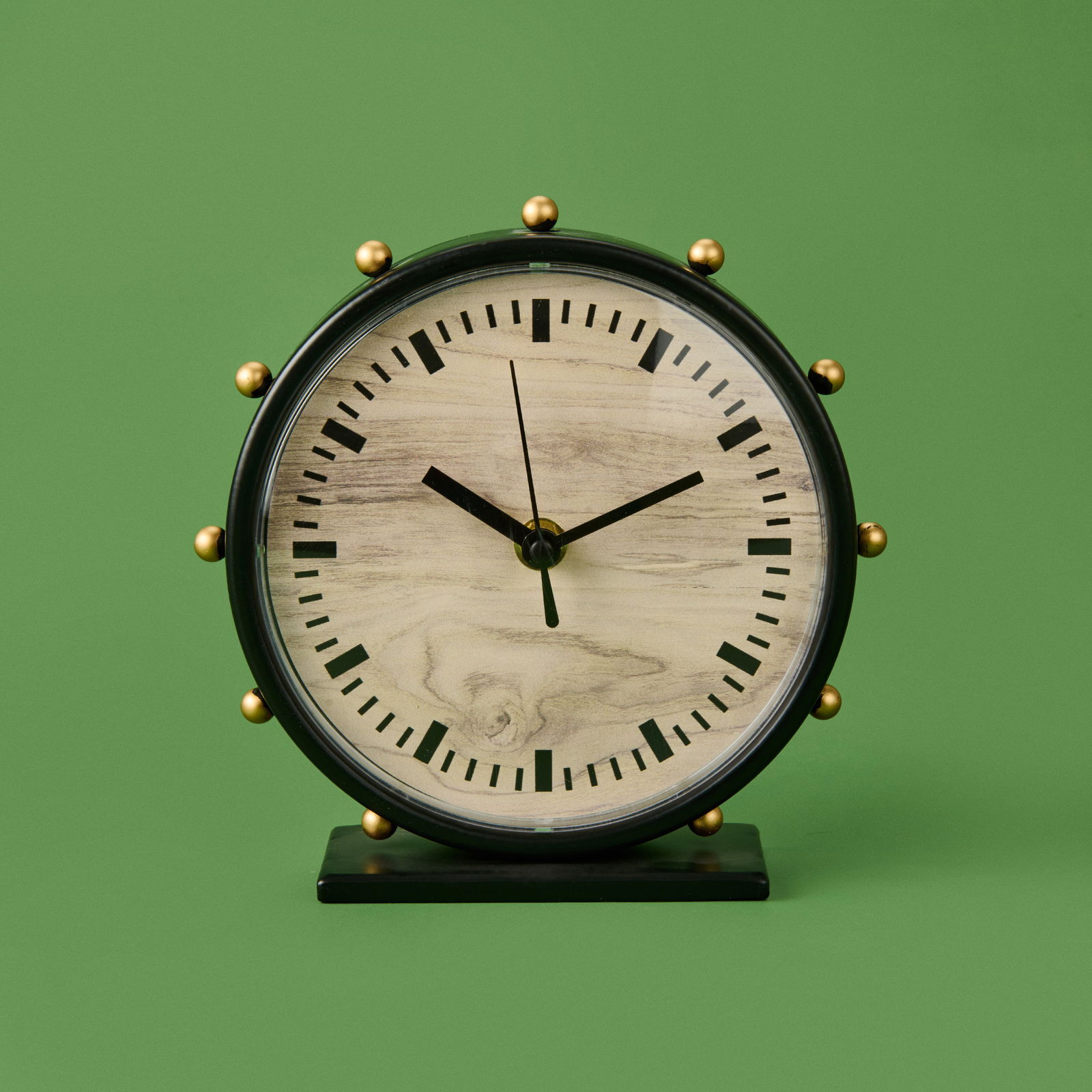 Deco Timon Masa Saati - Siyah - 18 cm