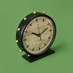 Deco Timon Masa Saati - Siyah - 18 cm