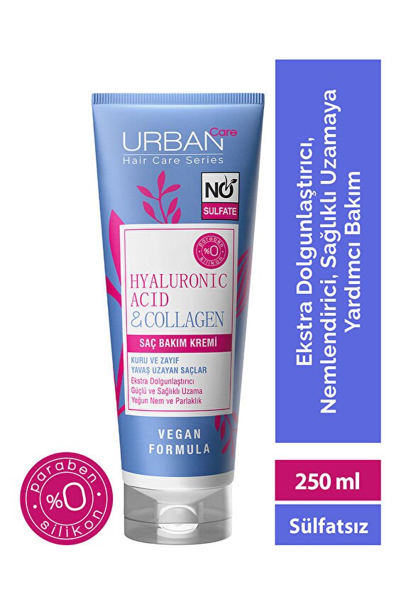 Urban Care Hyaluronik Asit  Kolajen 250ml Sülfatsız Saç Kremi