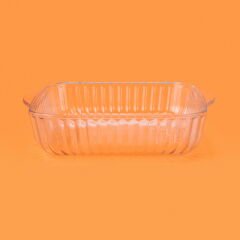 Borcam Fırın Tepsisi - Şeffaf - 19x19 cm