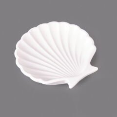 Deco İstiridye Dekor - Beyaz - 10 cm