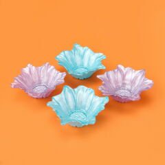 Kitchen Papatia 4'lü Çerezlik Seti - Renkli - 10 cm