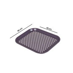 Kaymaz Tepsi - Gri - 46x36 cm