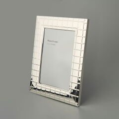 Metal Kareli Fotoğraf Çerçevesi - Silver - 13x18 cm