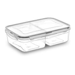 Fresh Box Dikdörtgen 2 Bölmeli Saklama Kabı - 1000 ml