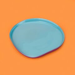 Kitchen İstanbul Dik Kenarlı 4'lü Pasta Seti – Mor / Mavi - 18 cm