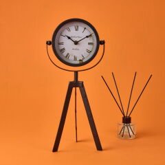 Tripod Masa Saati - Siyah - 19x42 cm