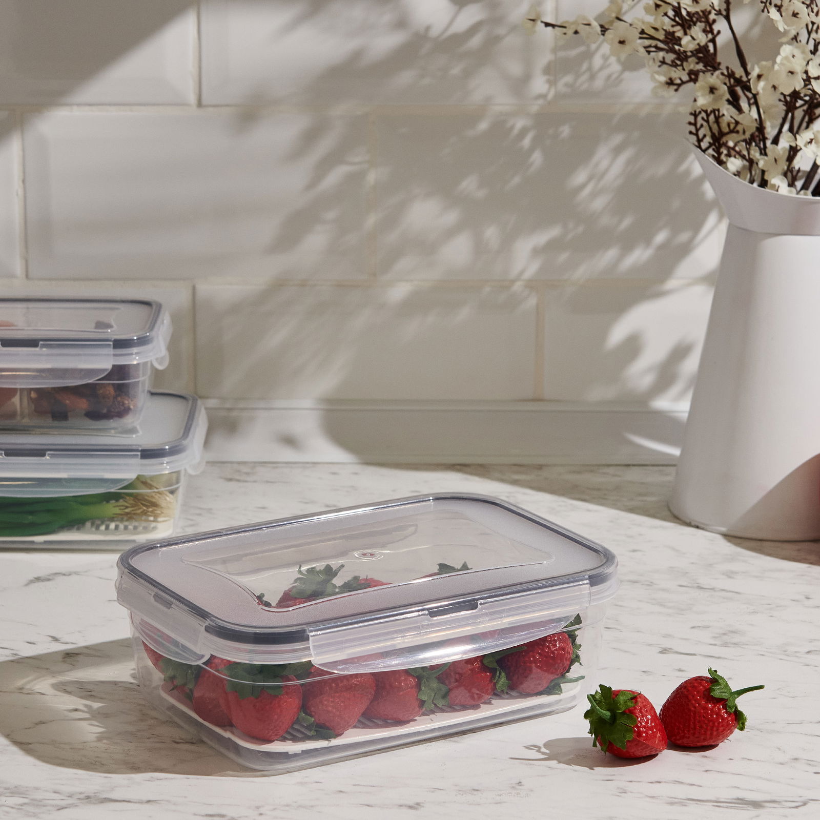 Fresh Box Dikdörtgen Bölmeli Saklama Kabı - 1,4 lt