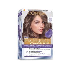 L’Oréal Paris Excellence Cool Creme Saç Boyası – 7.11 Ekstra Küllü Kumral