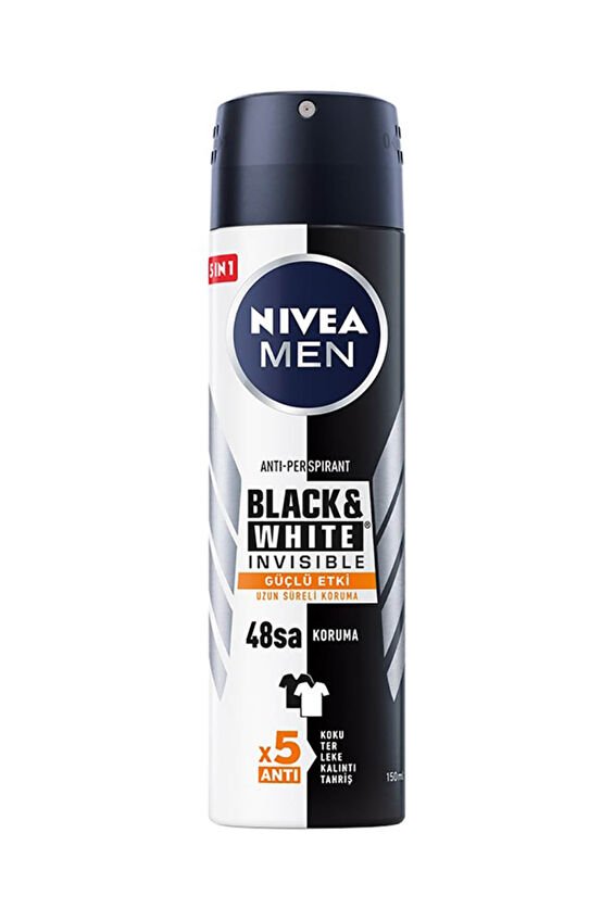 Nivea Deodorant BlackWhite Ultimate Impact Erkek 150 ml